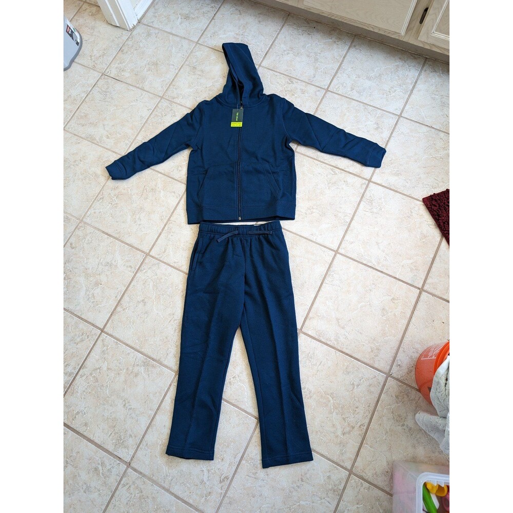 Kids Tek Gear Tekgear Blue Hoodie Sweatpants Jogger Set 2pc